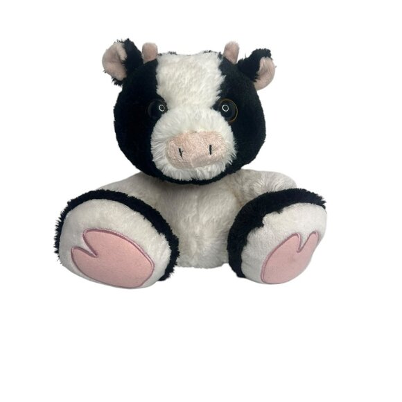 Aurora Other - Aurora Cow Plush White Black Stuffed Animal Toy Soft 10 in